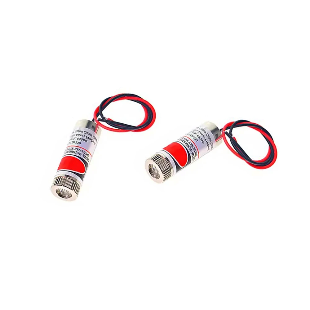 1Pcs 650nm 5mW Red Point / Line / Cross Laser Module Head Glass Lens Focusable Industrial Class