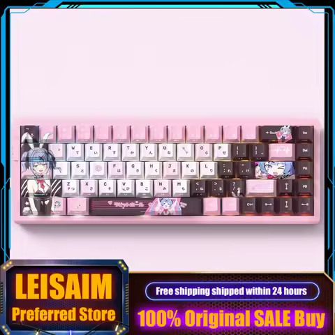Rabbit Hole Themed Anime Keycaps Mechanical Keyboard Cherry PBT Custom Keycaps Side Engraved Translucent PC Cute Cartoon Gift