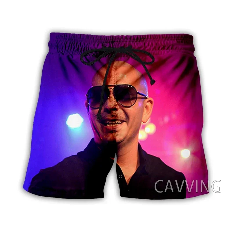 CAVVING 3D Printed  Rapper Pitbull  Summer Beach Shorts Streetwear Quick Dry Casual Shorts Sweat Shorts for Women/men