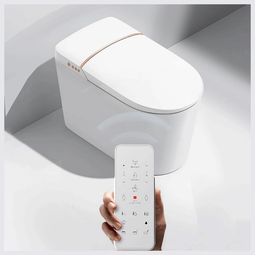 

Удлиненная современная автоматическая чистка ванной комнаты, чаша для биде, датчик смыва, умный унитаз с дистанционным управлением