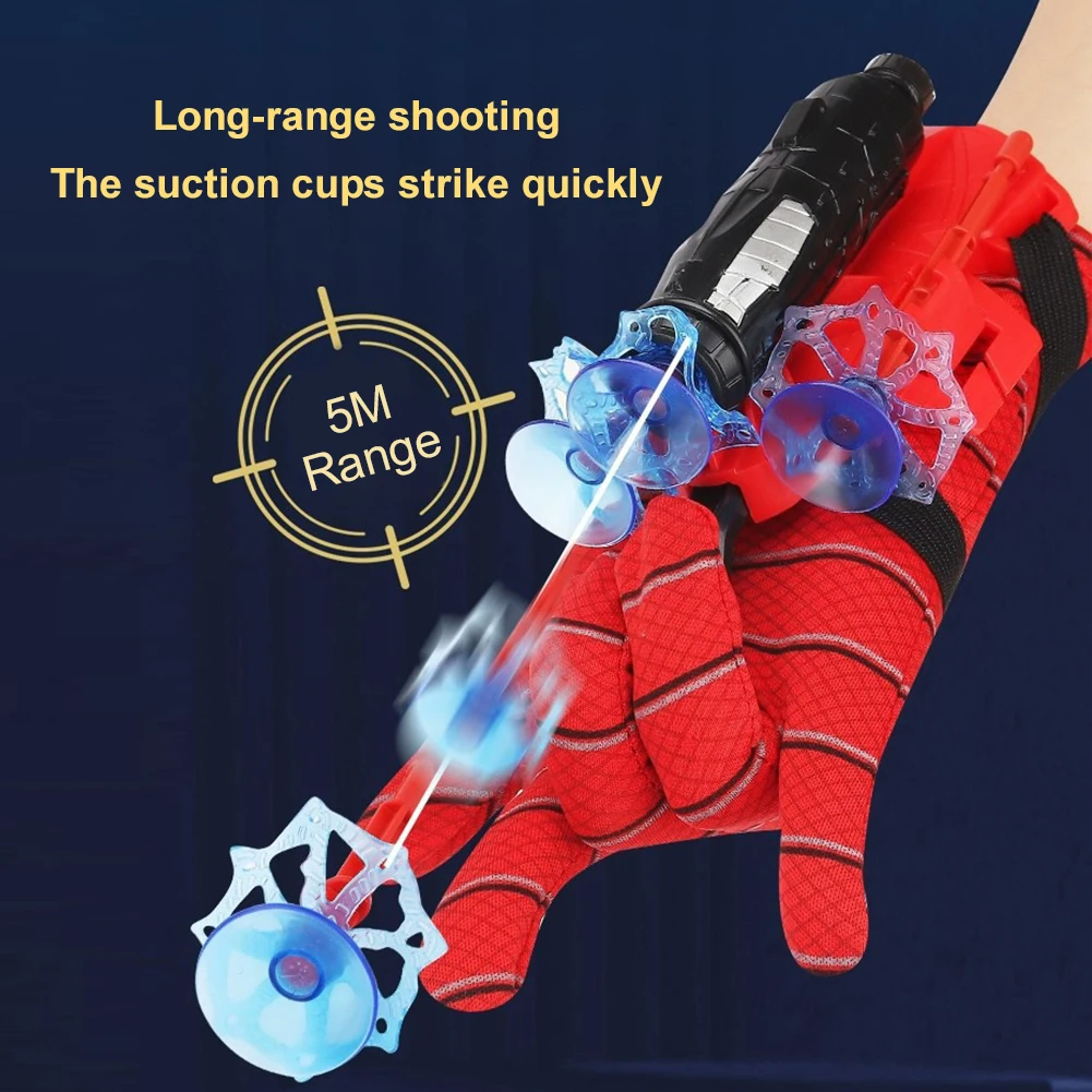 Spider Silk Launcher SpiderMans คอสเพลย์ Prop Party Comic Con เด็กชายหญิงของเล่นการ์ตูนอะนิเมะเด็กใหม่วันเกิดน่ารักของขวัญ