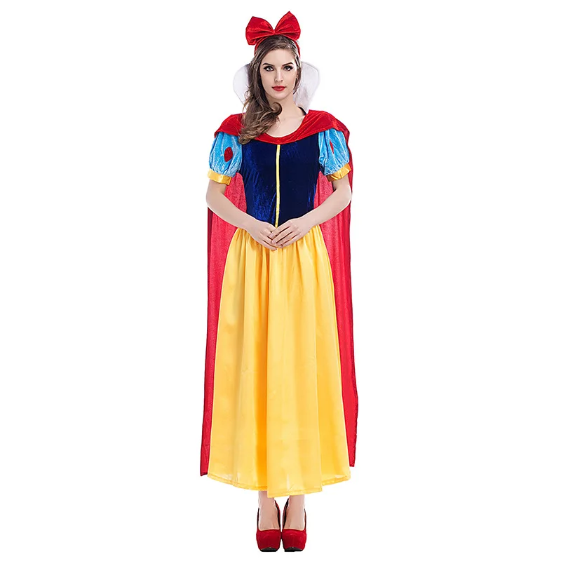 Plus Size Halloween Queen Long Dr Robe Fairy T Drama Performance Kostüm Schneewittchen Cosplay Große Größe Damen Dr
