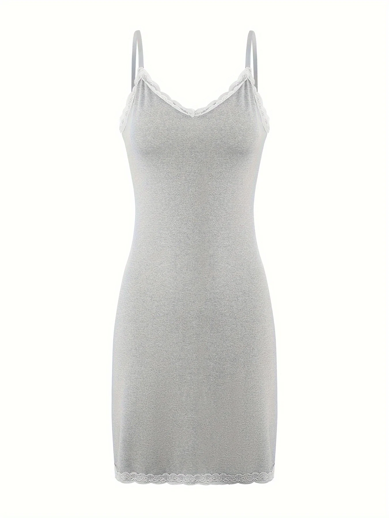 Vestido de pijama apertado de renda feminina, roupa sexy, estilinche, pode usar