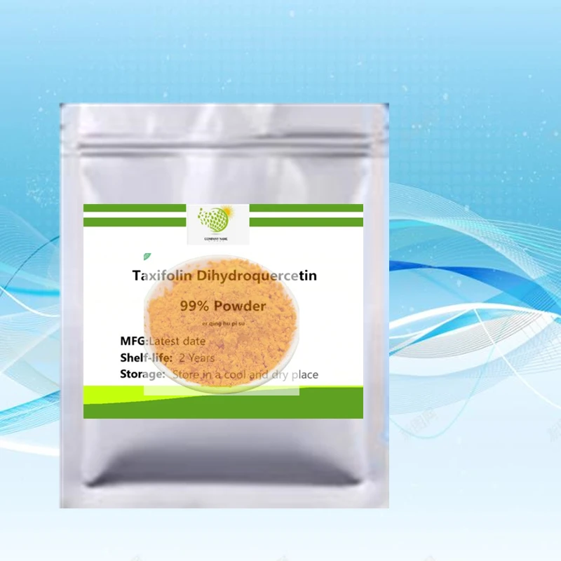 

6053, Хит продаж: Порошок таксифолина/дигидрокверцетина 50-1000 г: Заводская предварительно запечатанная многослойная упаковка в герметичных пакетах