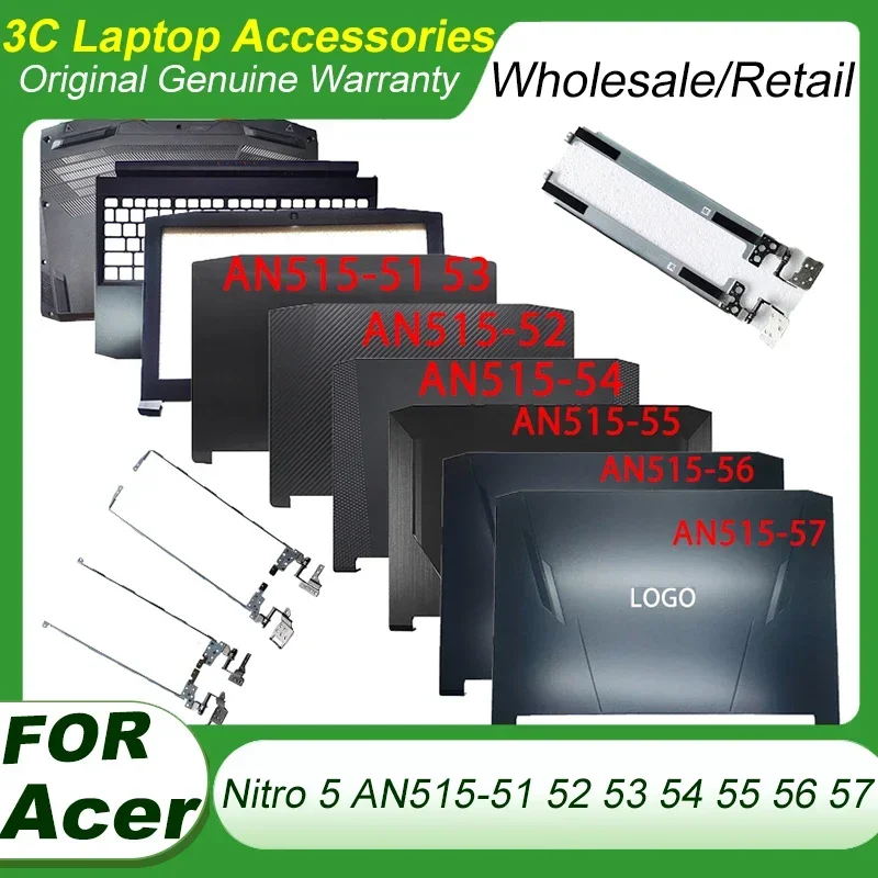 

Original New For Acer Nitro 5 AN515-51 AN515-52 AN515-53 AN515-54 AN515-56 AN515-57 Laptop LCD Back Cover Front Bezel LCD Hinges