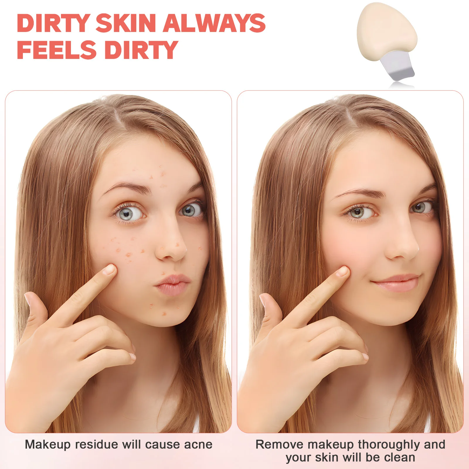 Espátula facial para purificador de pele, ferramenta facial, removedor de cravos, extrator de sebo, limpador de poros, limpeza profunda, espátula facial