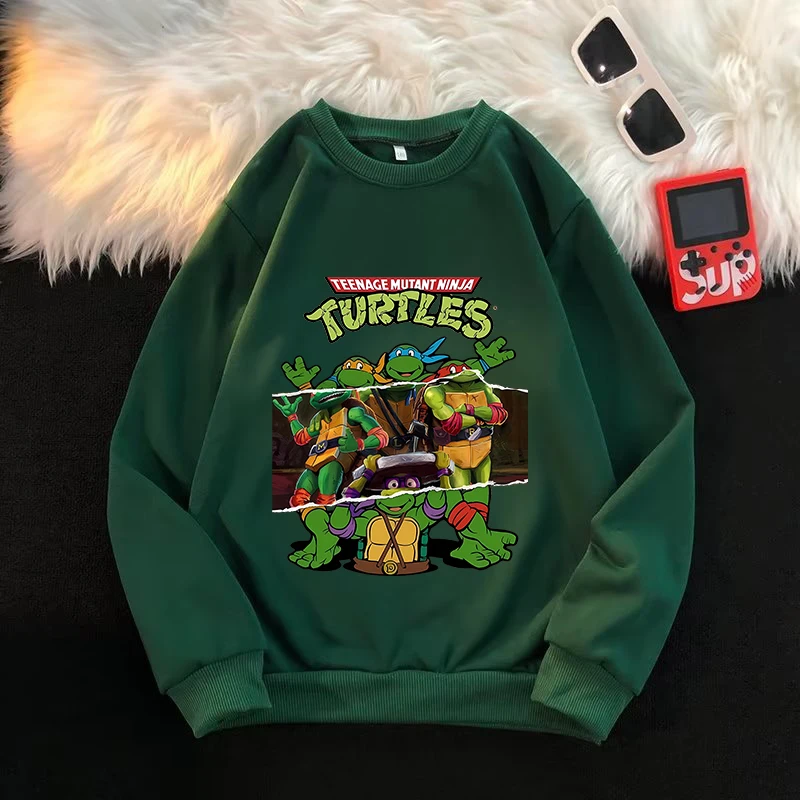 

Teenage Mutant Ninja Turtles Kids Sweatshirt Boy Round Neck Long Sleeved Pullover Children Tops Fashion Hoodie Spring Clothes