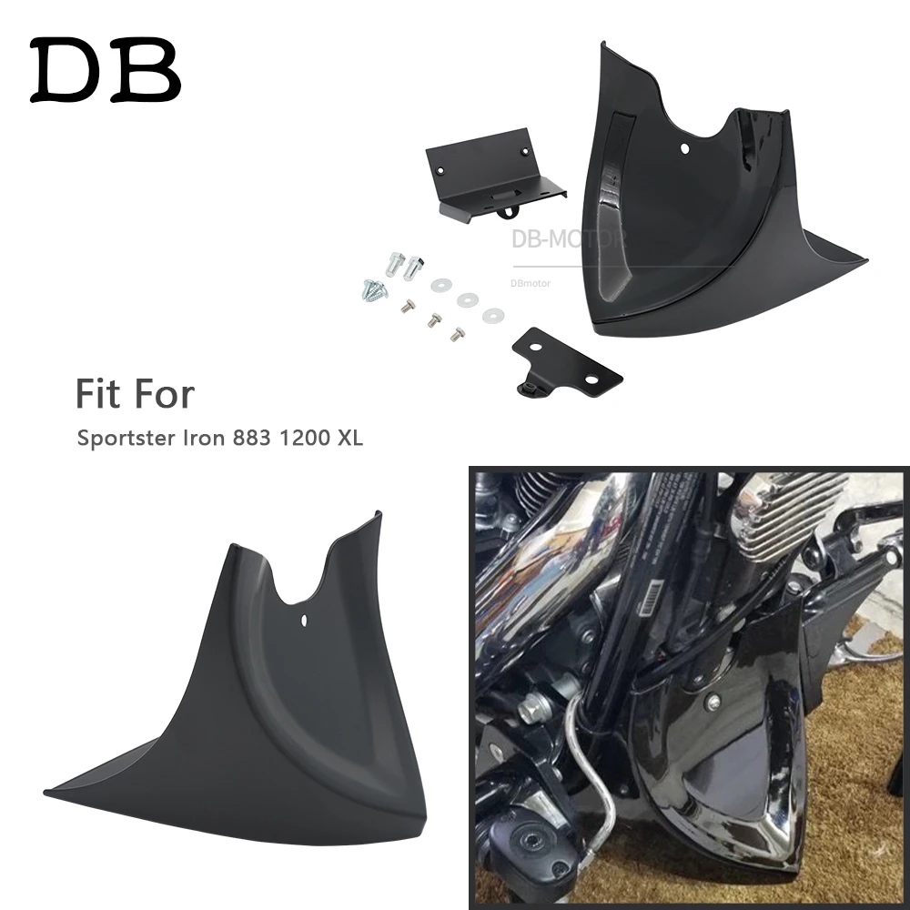 

Motorcycle Front Bottom Spoiler Mudguard Air Dam Chin Fairing Fit For Harley Sportster Iron 883 1200 XL