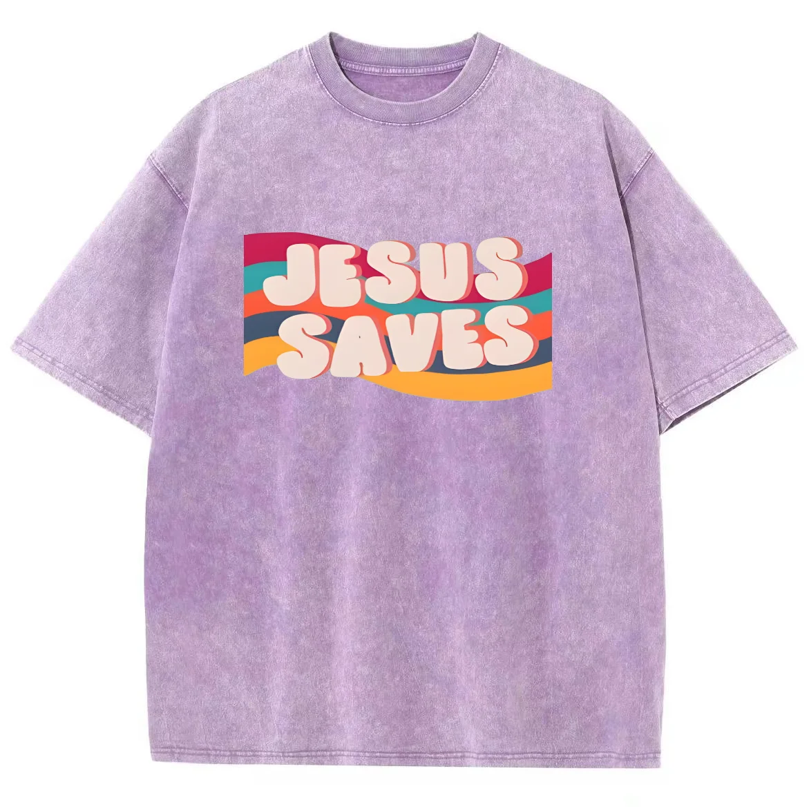 Jesus Saves Y2K 워싱 반팔 티셔츠, 크리에이티브 편안한 유니섹스 빈티지 스트리트웨어, 플러스 사이즈 캐주얼 상의, 새로운 패션