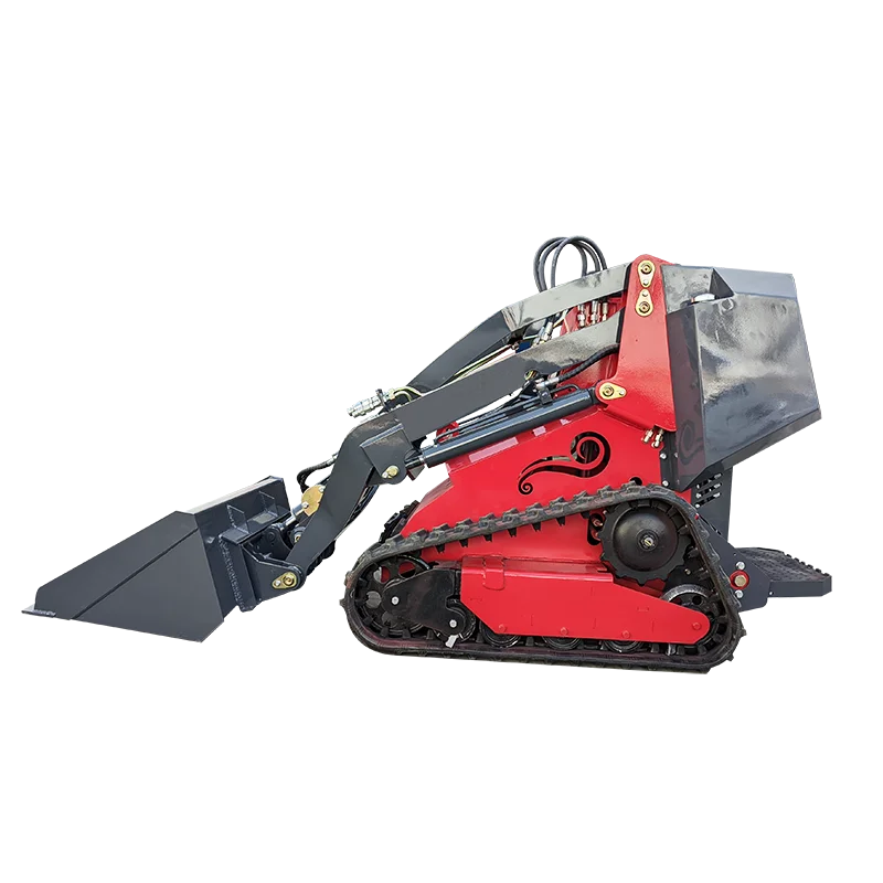 شحن مجاني مخصص 25HP Euro5/CE جرافة انزلاقية صغيرة الشركة المصنعة محرك كوبوتا انزلاق التوجيه مجنزرة الزاحف زلق توجيه تحميل #5