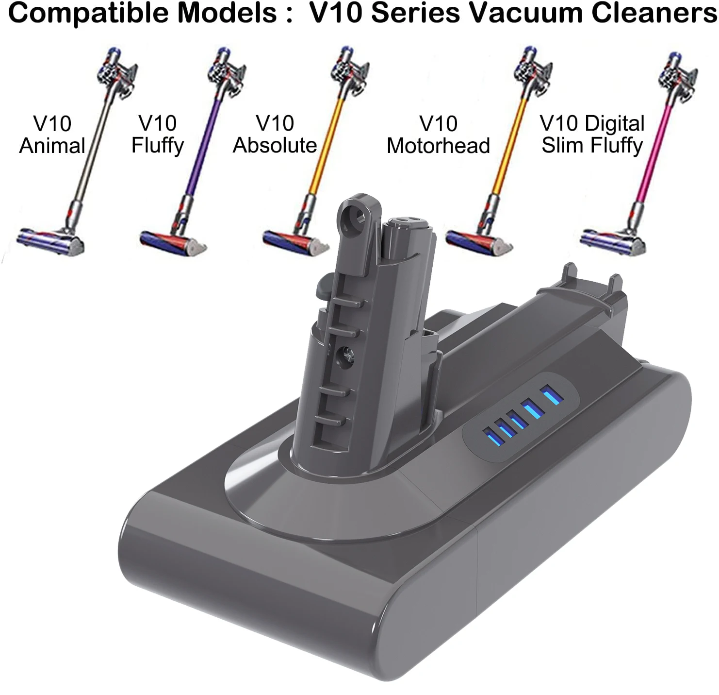 Battool 10000mAh für Dyson v10 Batterie Tier/Absolute/Motörhead/Flauschigen/Zyklon Handheld Cordless Staubsauger li-ion Batterie