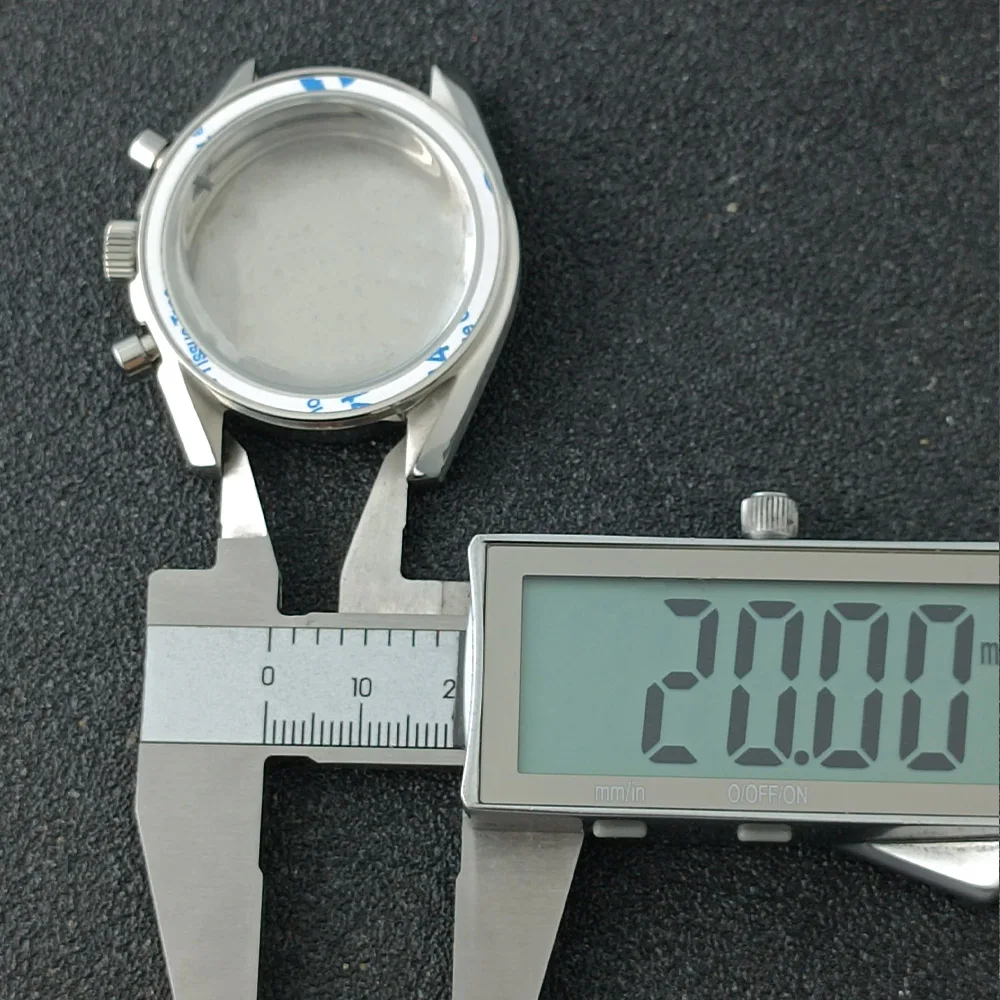 39.7mm watch metal case FIT VK63 movement case watch accessories suitable for 20mm strap vK63 dial hands