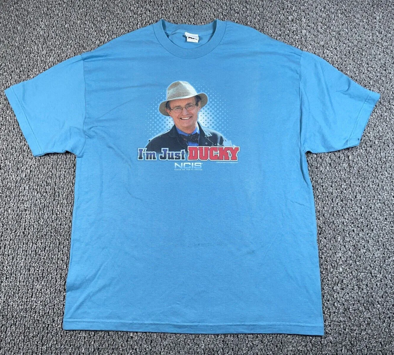 NCIS I'm Just Ducky Mallard TShirt Adult 2XL Blue Alstyle Tag 2009 TV Series