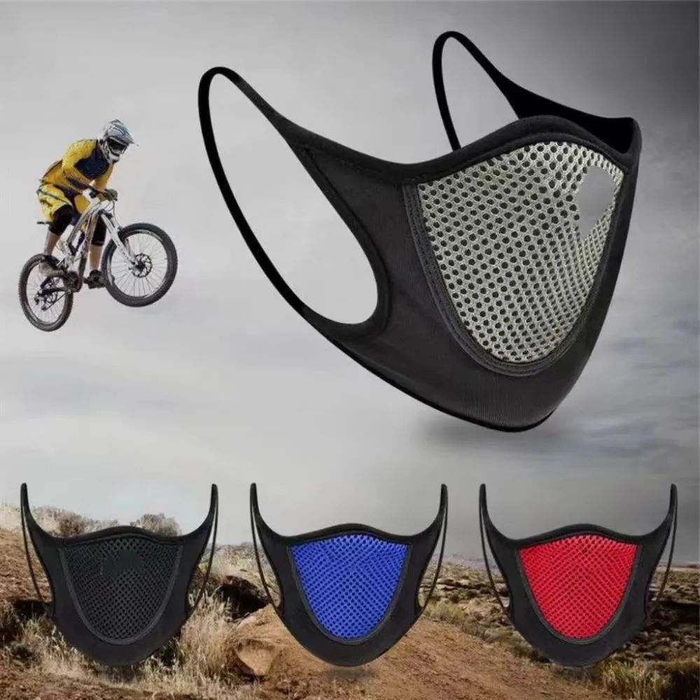 Reusable Mesh Hollow Breathable Face Mask Anti Pollen Windproof Dustproof Mask Anti-UV Earloops Protective Mask Outdoor Sports