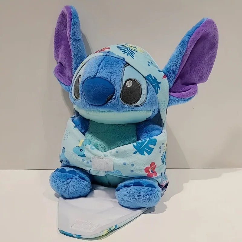 Disney Kawaii Stitch mainan lembut kepang kartun Stitch boneka hewan bulu lembut hadiah ornamen anak-anak hadiah liburan