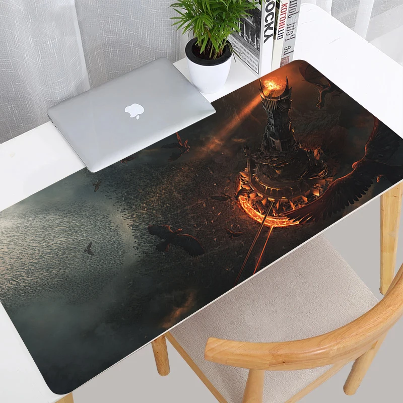 Large Mouse Pad Laptop Black Gaming Accessories Keyboard Mousepad Office PC L-Lords The Rings Gamer Cabinet Desk Mat XXL Carpet