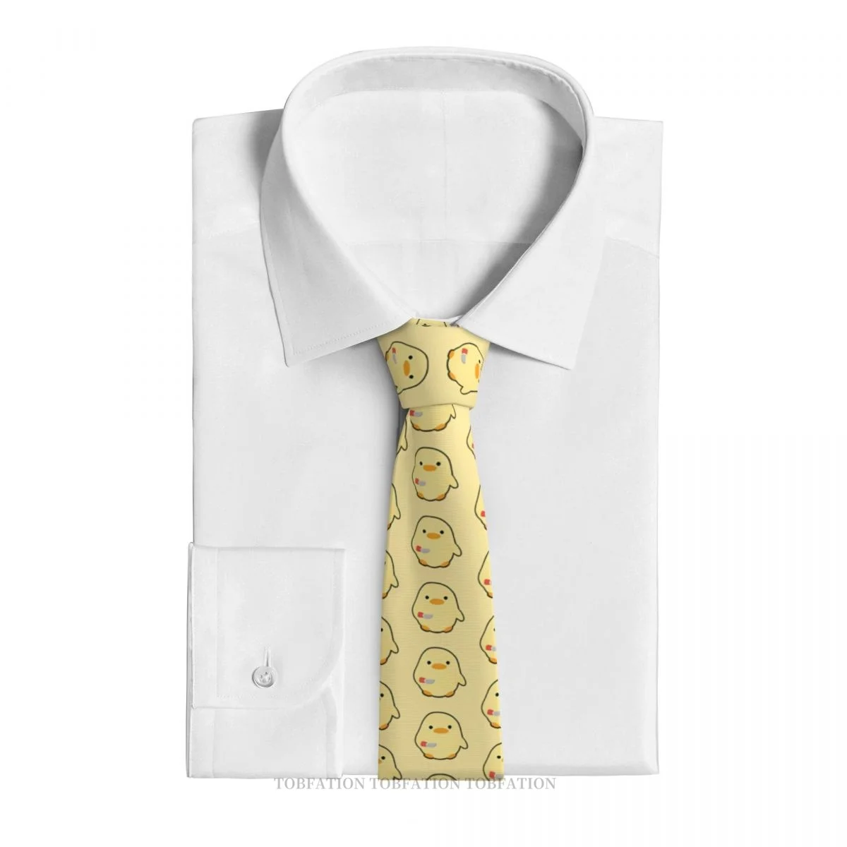 Duck With Knife New 3D Printing Tie 8cm Wide Polyester Necktie Shirt Accessories Party Decoration