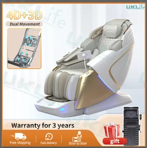 Garansi 3 Tahun Dual-core 4D SL-Track Kursi Pijat Seluruh Tubuh Gravitasi Nol Rumah 3D Sofa Pijat Angkat Kaki Elektrik Peregangan Thailand 8 kursi listrik penjualan terbaik - №