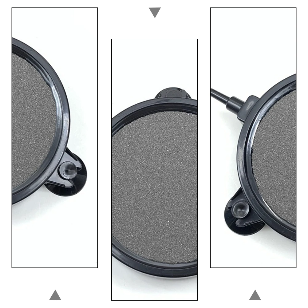 

1pc Air Stone For Aquarium Fish Tank Bubbler Diffuser Black Round Oxygen Enhancer Hydroponic Pond Aerator Air Pump Accessory