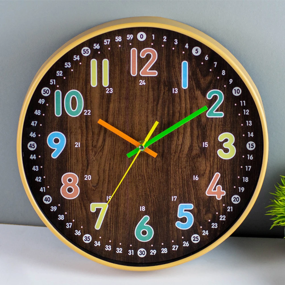 

Настенные декоративные часы для спальни для взрослых, не тикающие, бесшумный кофе