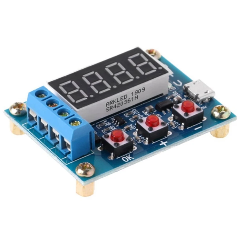 1 PCS ZB2L3 Blue 18650 Battery Tester External Load Discharge Type 1.2-12V Battery 18650 Equal Capacity Tester Discharge Meter