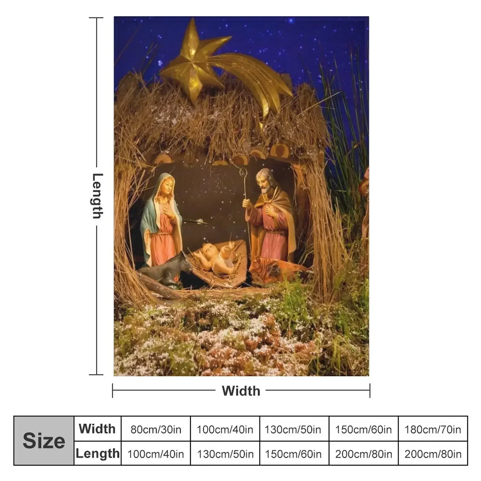 Nativity scene Throw Blanket Multi-Purpose blankets ands Blankets