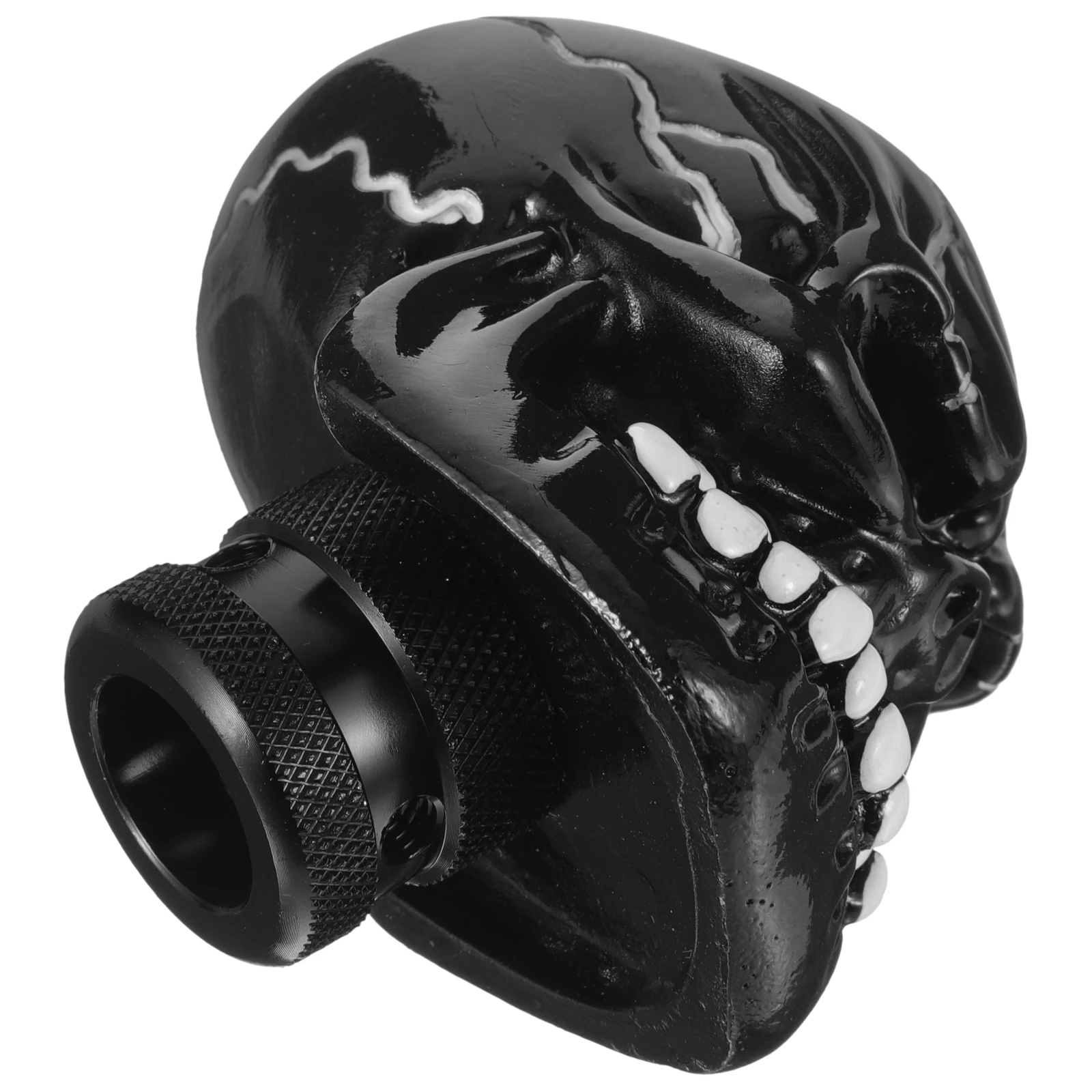 

Gear Shift Knob Black Skull Head Car Accessories Decorative Racing Manual Stick Lever Handle Fits Most