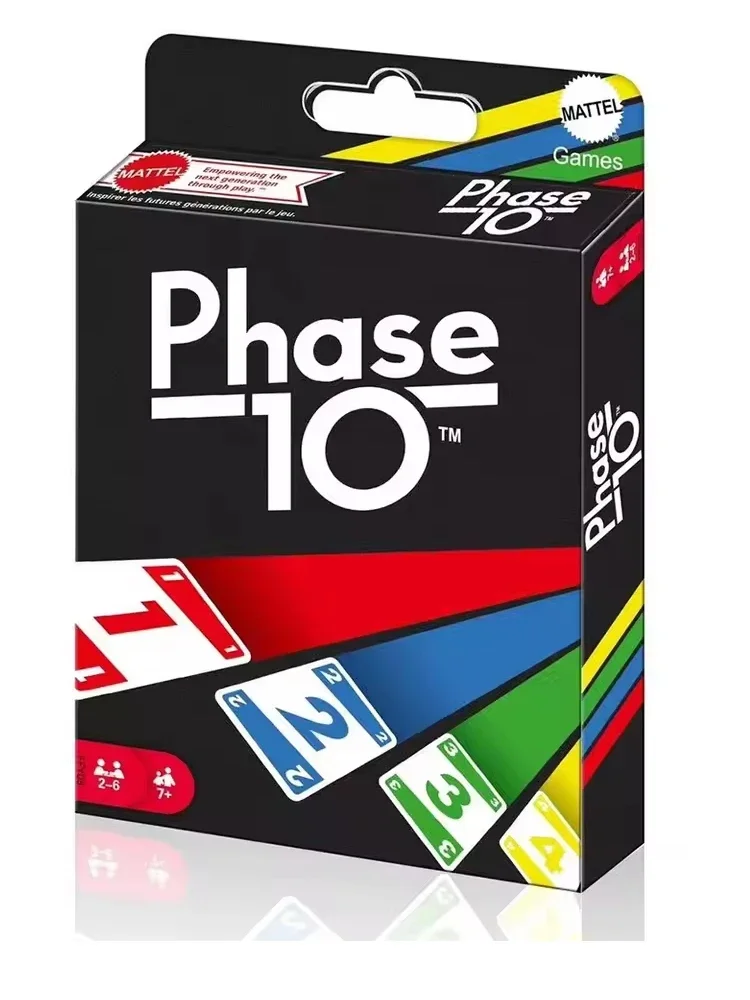 2026 Nieuwe verkoop Fase 10-kartenspel, Leuk Hoog Plezier Multiplayer Speelgoed Ontwerpen Betalen Bordspel Kaart Familiefeest Speelgoed - afbeelding 2