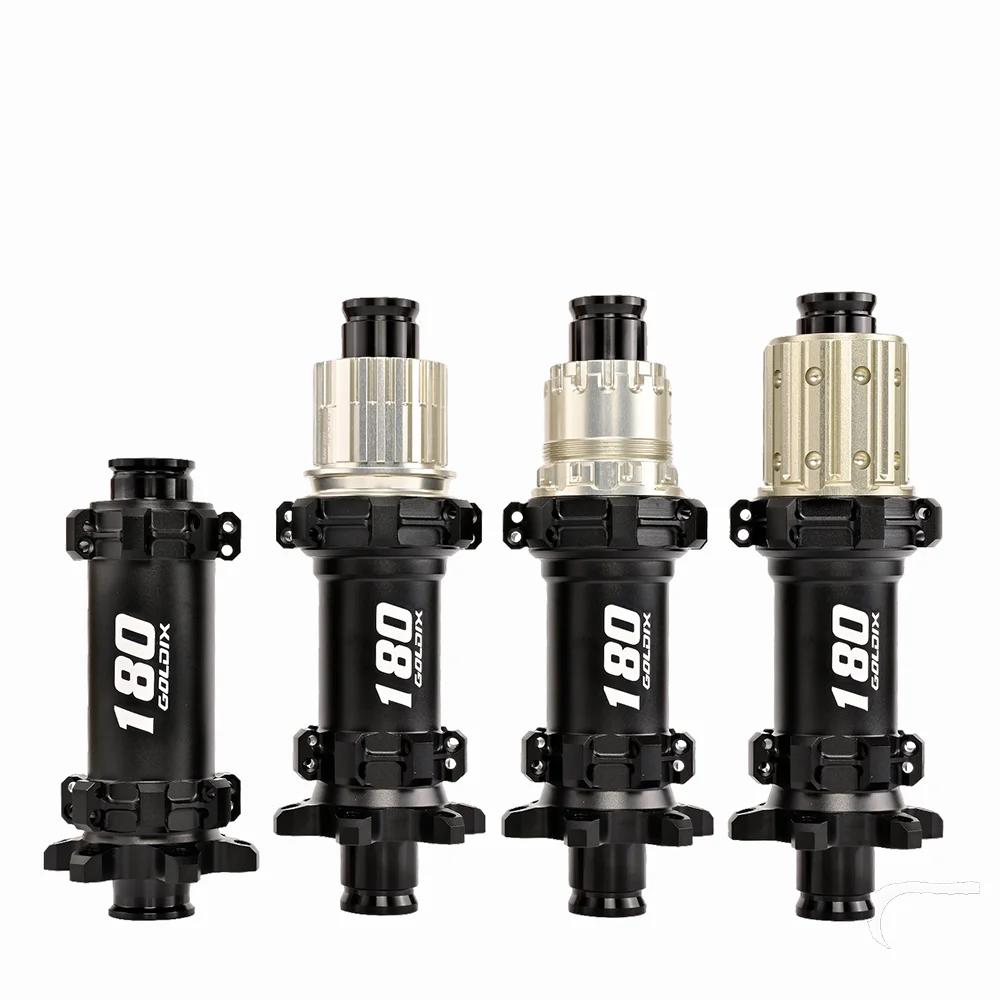 GOLDIX M180 24/28H XC MTB Hub 60T Ratchet Center Lock 6-Bolt Disc Brake HG XD MS 10-12 Speed Lightweight Mountain Bike Wheel Hub