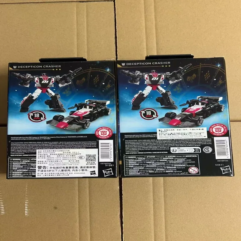 ของเล่น Hasbro Transformers Classic รุ่น Age Of The Primes Deluxe Class Decepticon Crasher ของเล่นหุ่นยนต์สะสม ของขวัญ งานอดิเรก มีสินค้าในสต็อก