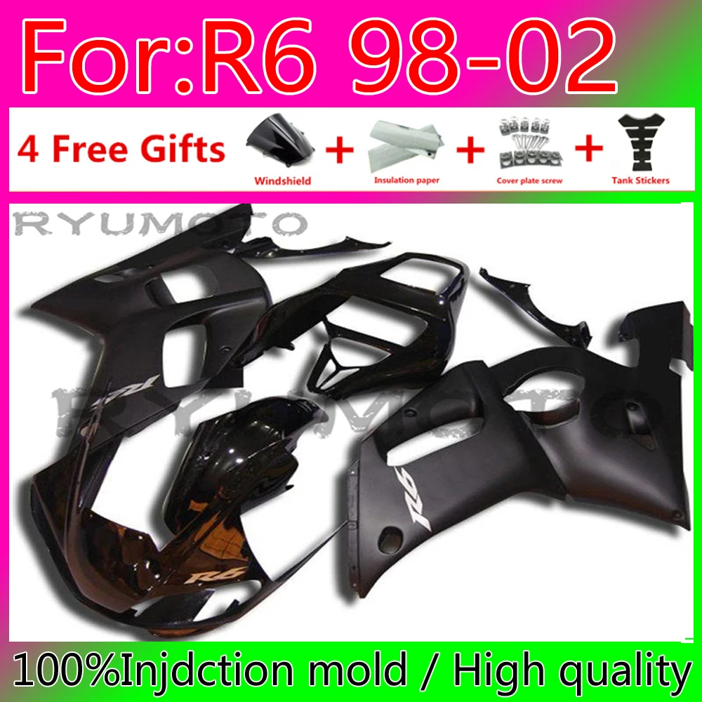 

Motorcycle Injection whole ABS Fairing Bodywork For Yamaha YZF R6 1999 2000 2001 2002 Fairings