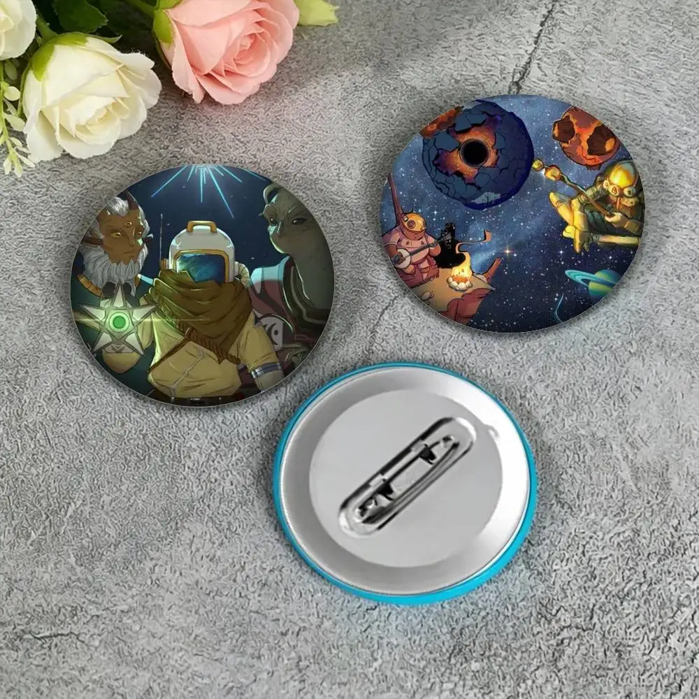 Cosmic Mystery Outer W-Wilds 25mm 32mm 44mm 58mm 75mm Brooches Badges Pins for Accessories Gift