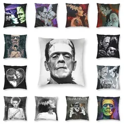 Bride of Frankestein Cushion Cover 3D Print Frankie Monster Horror Movie Throw Pillow Case for Sofa Pillowcover Decoration