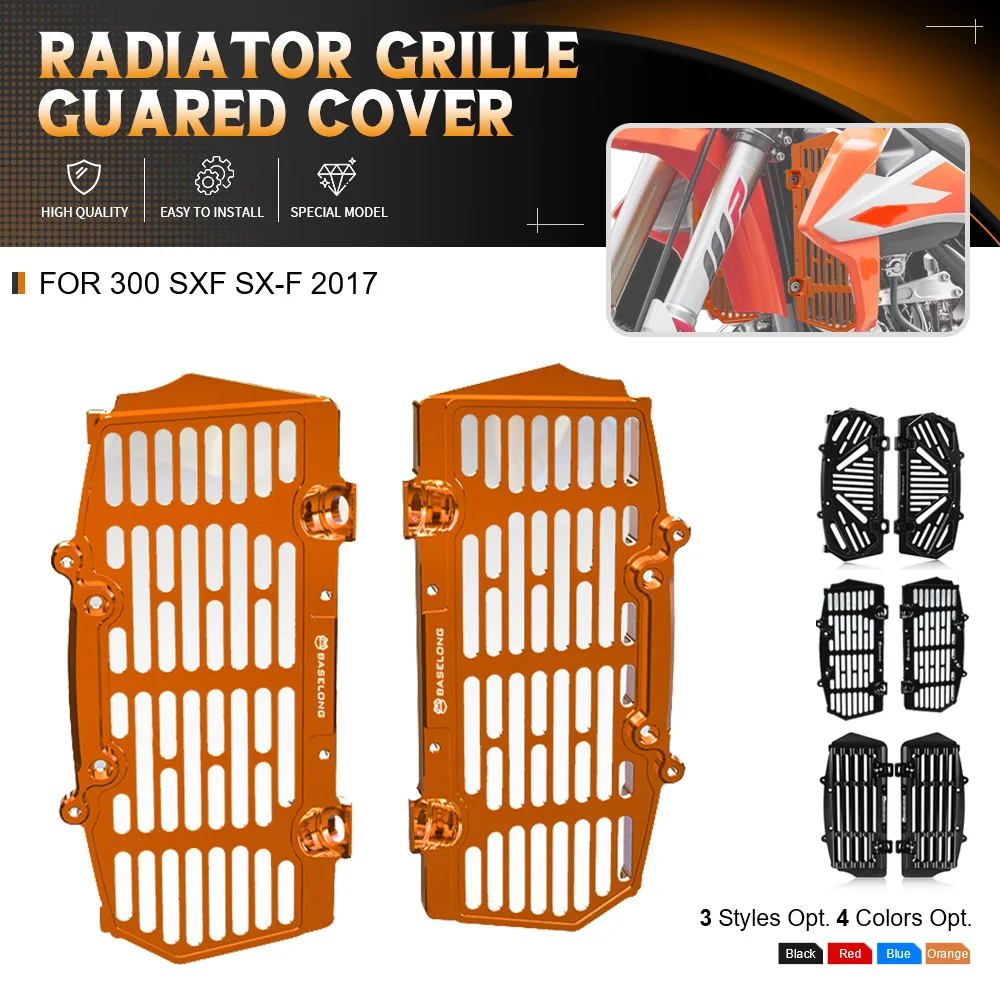 

FOR 300 SXF SX-F Factory Edition 2017 300SXF Motorcycle Radiator Grille Mesh Cover Shield Engine Cooler Protective Guard