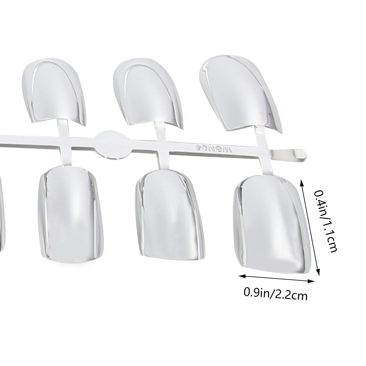 24枚入り プレミアムメタリックミラーネイルデカール きらめく反射ステッカー 簡単DIYネイルアート 全ての機会に使えるお祝いデコレーション