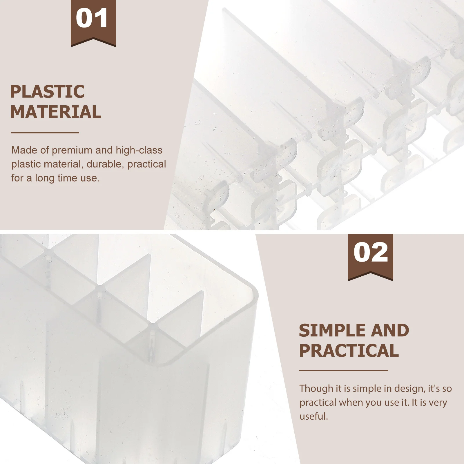 

7pcs Mark Pen Storage Box Plastic Marker Holder Stationery Organizer Desk Stand Marker Sorting Box Pen Stand For Desk