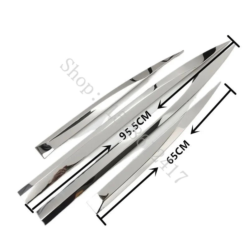 For Peugeot 3008/4008 2017 2018 2019~2021 car detector stainless steel Side Door Body trim sticks Strips Molding Accessories