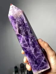 Beautiful Large Natural Purple Crystal Tower Amethyst Wand