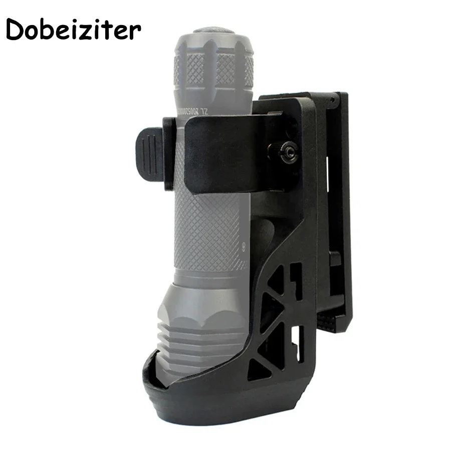 Tactic Flashlight Holsters with Side Lock System Set Universal Set Rotating Quick Unplug Tactic Flashlight Holsters Flashlight