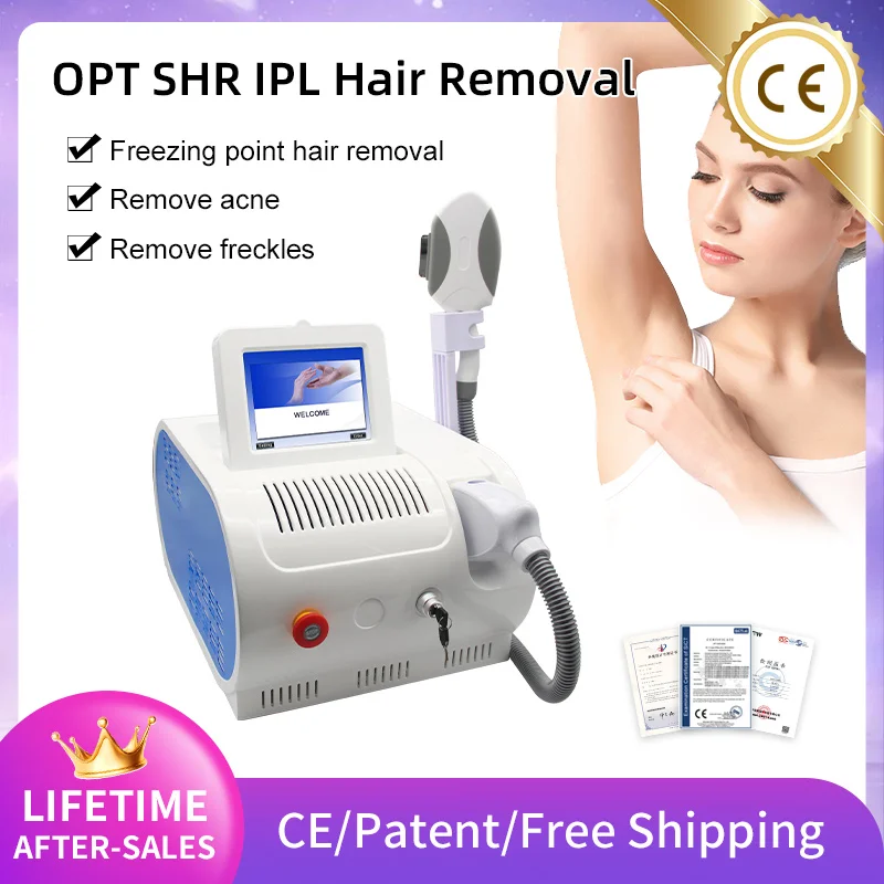 Laser Epilator Professional Freezing point OPT Hair Removal Machine Anti-Aging Cooling System Remove red blood streaks Skin Reju