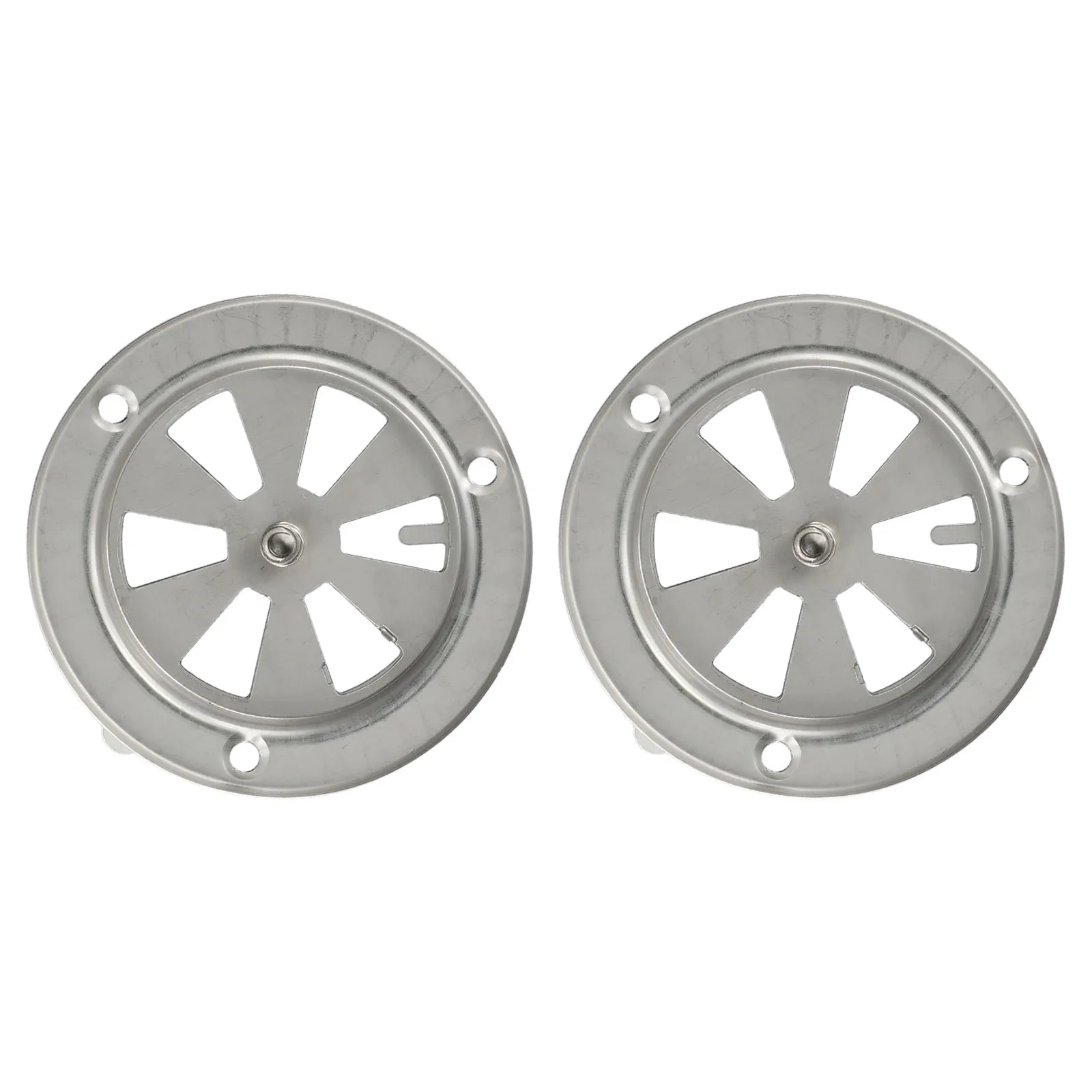 Silver Stainless Steel Air Vent BBQ Grill Vent Damper Damper Air Vent Direct Fitment for exhaust Vent Stove Air