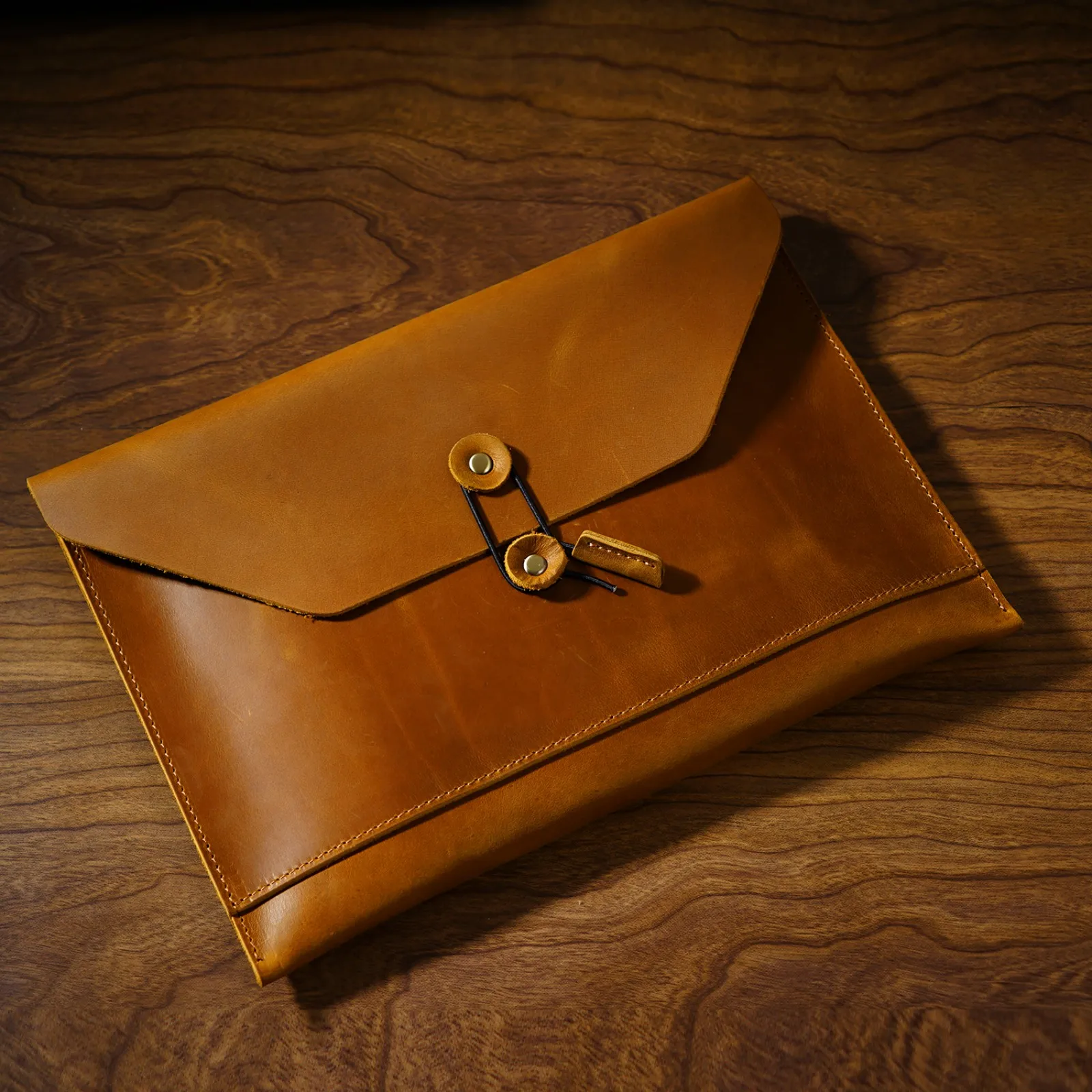 Genuine Leather iPad Sleeve Case with File Organizer - Document Storage Multifunctional Protective Folder with Card Slots