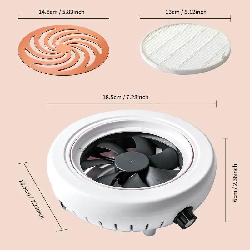 4500 RPM Super Suction Nail Dust Collector Powerful Nails Dust Extractor Nail Art Manicure Fan Vacuum Cleaner And Filter