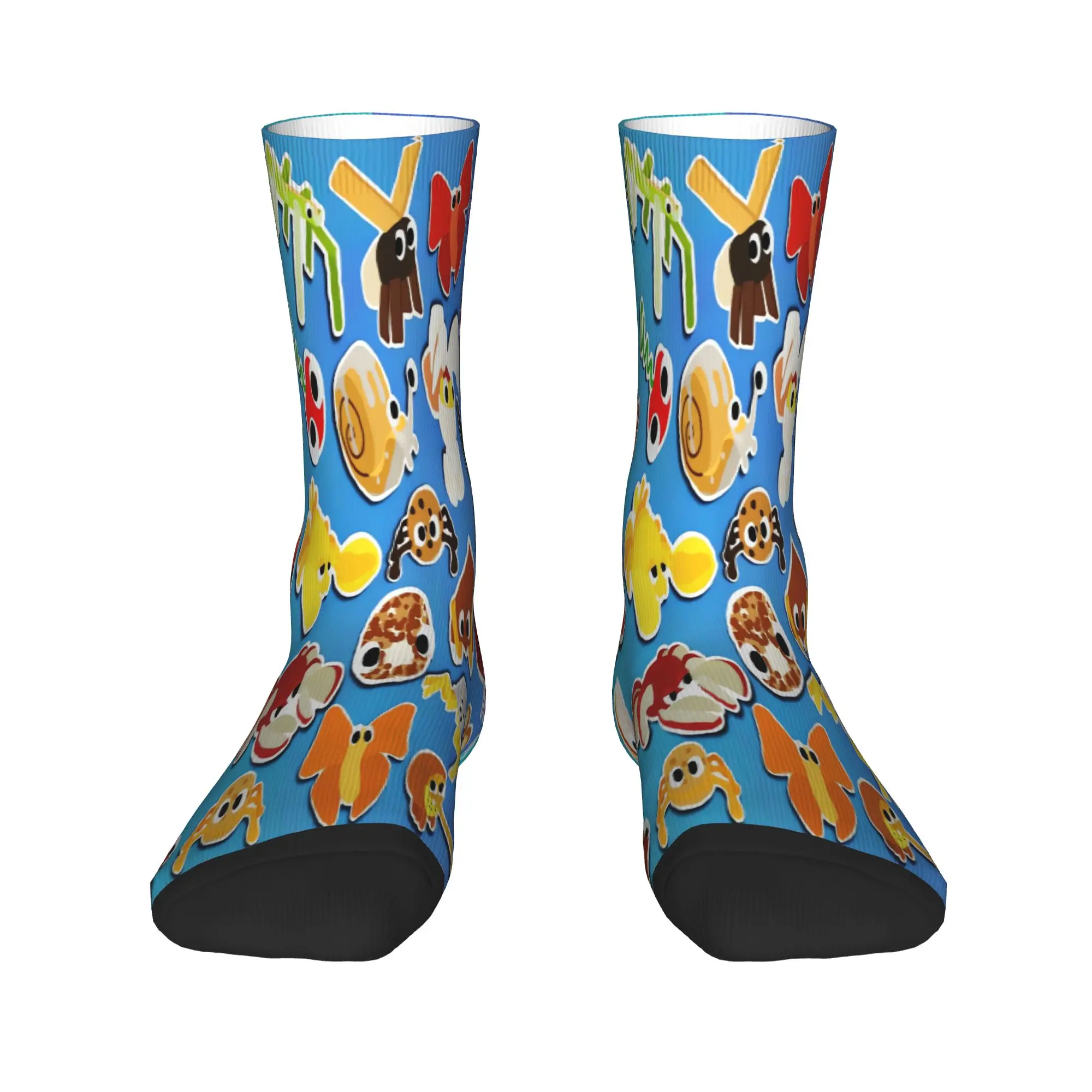 Bugsnax Advanture Game Stockings Couple  Socks Medium Soft Kawaii Socks Autumn Outdoor Non-Slip Pattern Socks Gift
