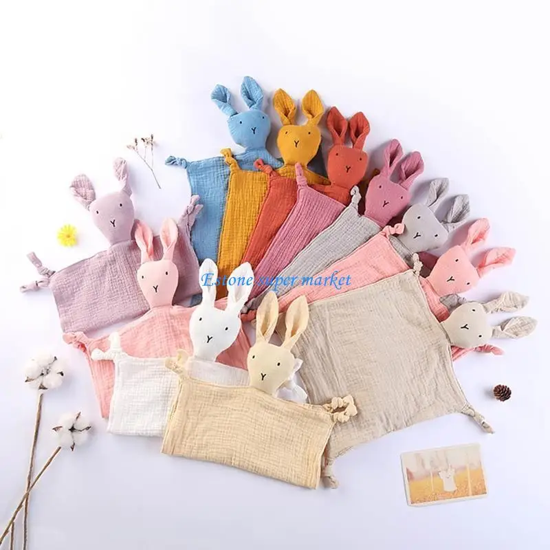 090B Muslin TowelAppease Towel Comfort Sleeping Cuddling Soft Gauze Bibs Teether Bibs