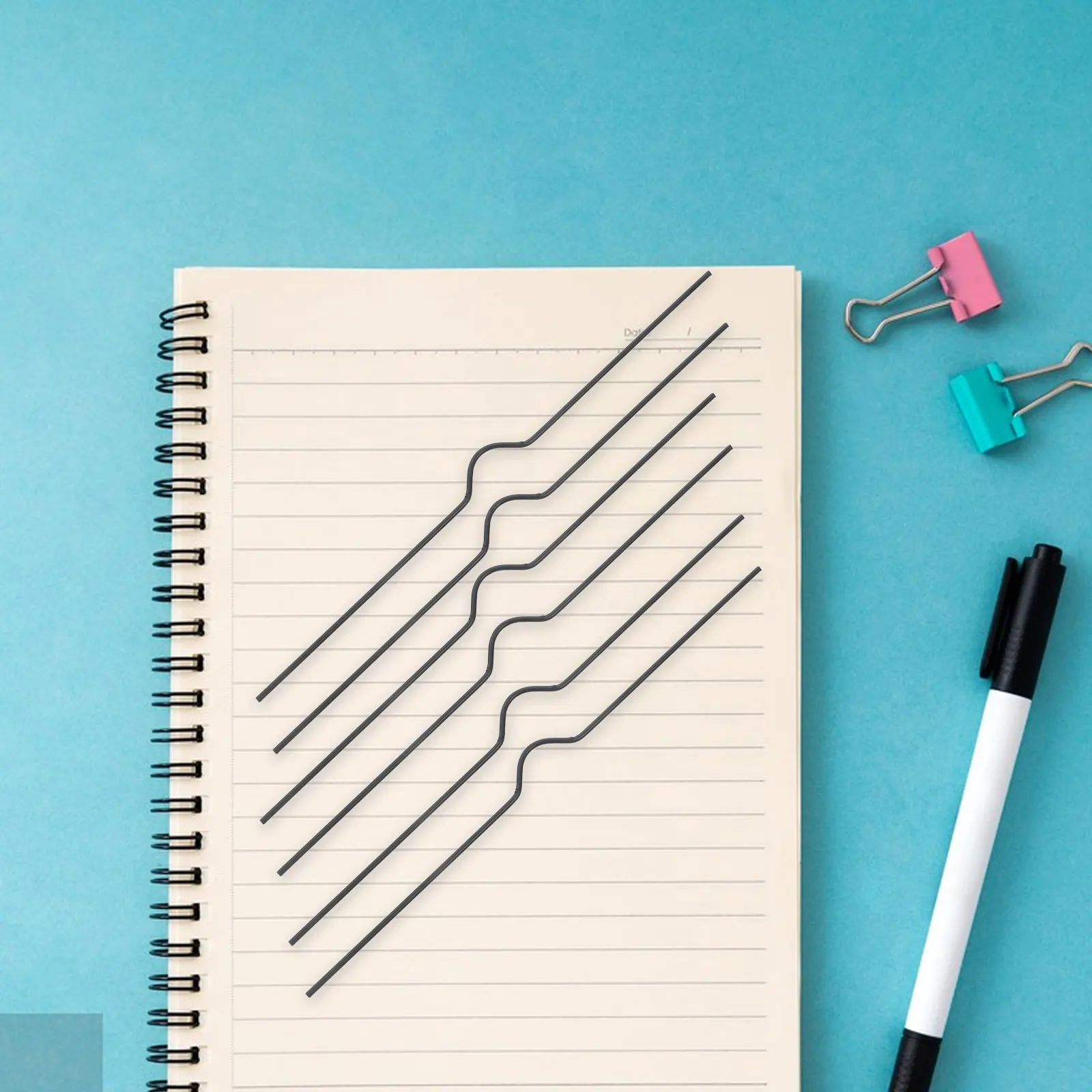 100 قطعة سلك التقويم مزدوج لفائف ملزمة الحديد دائرة القابلة للإزالة جدار المنظم لألبومات الصور الملصقات التقويمات #6