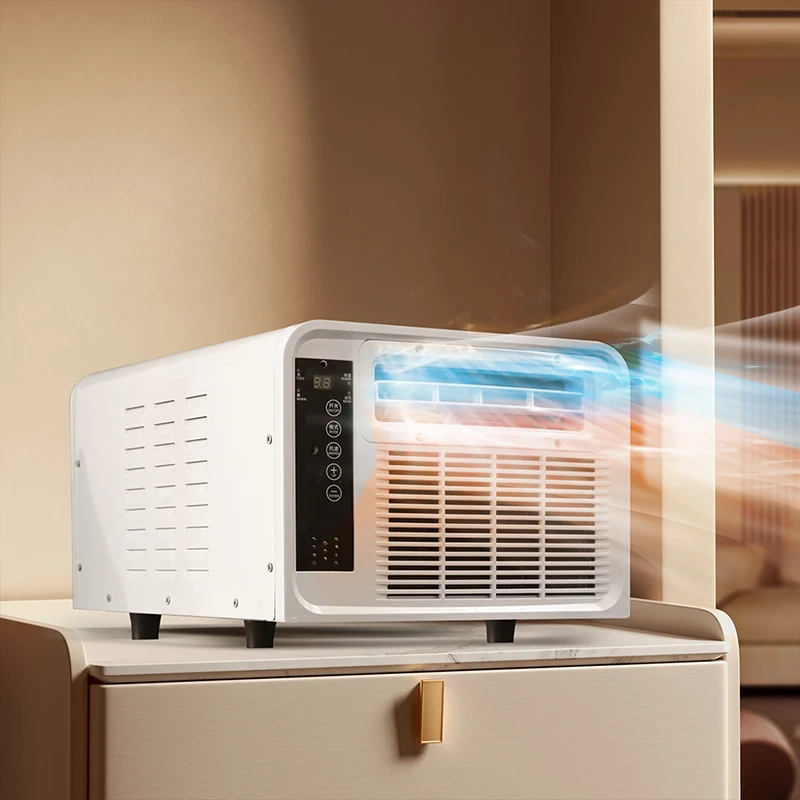 Mini aire acondicionado portátil con calefacción y refrigeración: unidad de CA pequeña de ahorro de energía de 110 V/220 V para el hogar/oficina