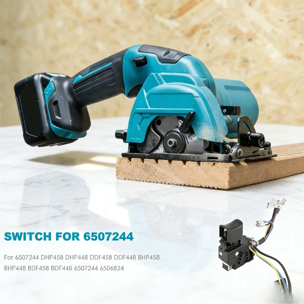 Switch for Makita 6507244 6506824 XT Fits DHP458 DHP448 DDF458 DDF448 BHP458 BHP448 BDF458