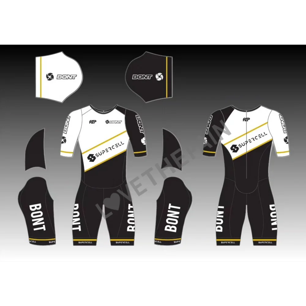 bont Child Skating Short Sleeve Speed Skating Suit Kids Practice Training Inline Speed Skating Triathlon Race Clothing New 2025 - Image 2