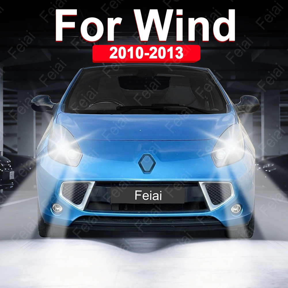 For Renault Wind Headlights LED Bulbs Wind Tuning Accessories 2010 2011 2012 2013 Car Headlights Auto Headlamps Super Bright LED